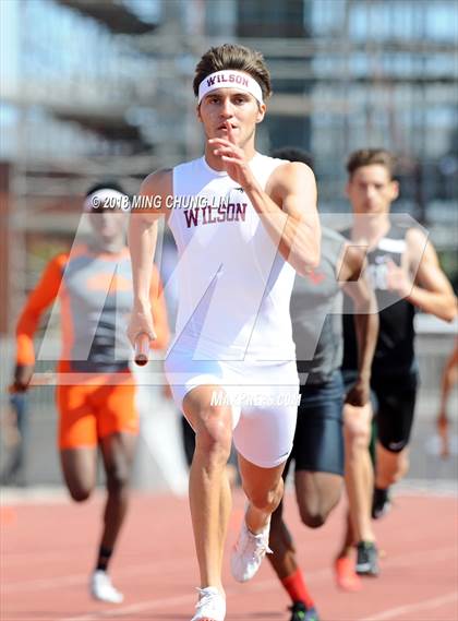 Thumbnail 3 in CIF SS Track & Field Masters Meet (Boys 4x400 Meter Relay) photogallery.