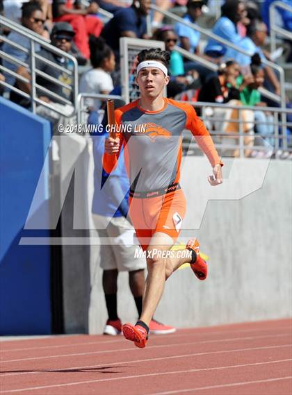 Thumbnail 2 in CIF SS Track & Field Masters Meet (Boys 4x400 Meter Relay) photogallery.