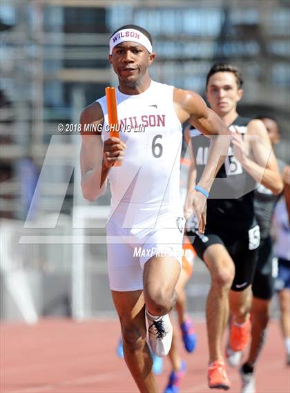 Thumbnail 3 in CIF SS Track & Field Masters Meet (Boys 4x400 Meter Relay) photogallery.