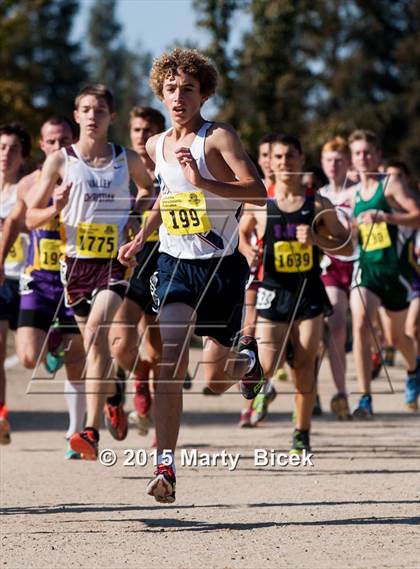 Thumbnail 1 in CIF State Cross Country Championships (D5 Boys Race) photogallery.