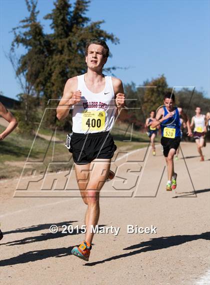 Thumbnail 1 in CIF State Cross Country Championships (D5 Boys Race) photogallery.