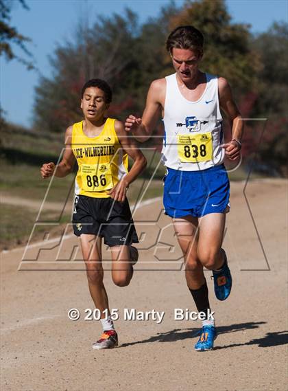 Thumbnail 3 in CIF State Cross Country Championships (D5 Boys Race) photogallery.