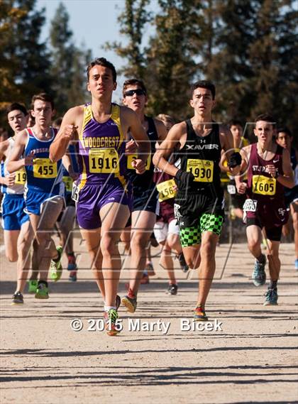 Thumbnail 2 in CIF State Cross Country Championships (D5 Boys Race) photogallery.