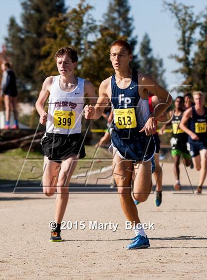 Thumbnail 1 in CIF State Cross Country Championships (D5 Boys Race) photogallery.