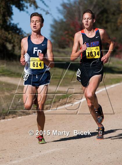Thumbnail 3 in CIF State Cross Country Championships (D5 Boys Race) photogallery.