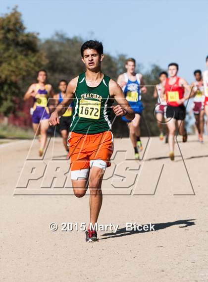 Thumbnail 2 in CIF State Cross Country Championships (D5 Boys Race) photogallery.