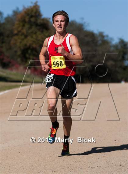 Thumbnail 3 in CIF State Cross Country Championships (D5 Boys Race) photogallery.