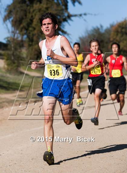 Thumbnail 3 in CIF State Cross Country Championships (D5 Boys Race) photogallery.