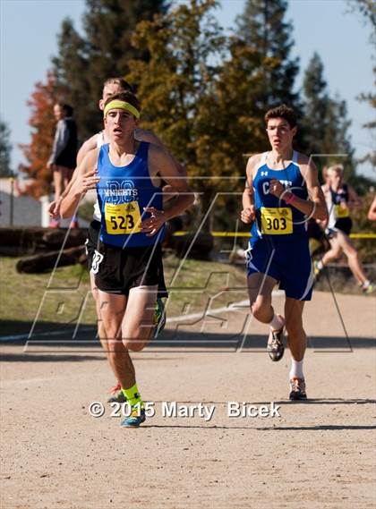 Thumbnail 2 in CIF State Cross Country Championships (D5 Boys Race) photogallery.