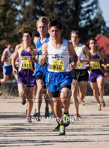 Thumbnail 3 in CIF State Cross Country Championships (D5 Boys Race) photogallery.