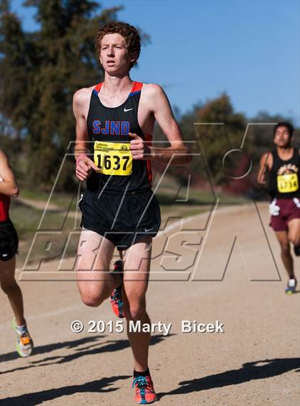 Thumbnail 1 in CIF State Cross Country Championships (D5 Boys Race) photogallery.