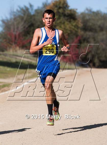 Thumbnail 1 in CIF State Cross Country Championships (D5 Boys Race) photogallery.
