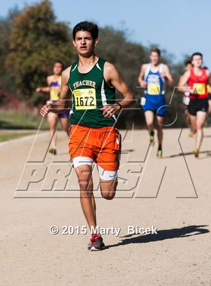 Thumbnail 3 in CIF State Cross Country Championships (D5 Boys Race) photogallery.