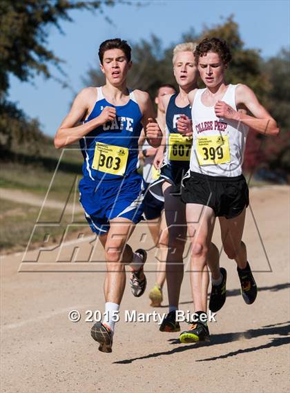 Thumbnail 1 in CIF State Cross Country Championships (D5 Boys Race) photogallery.