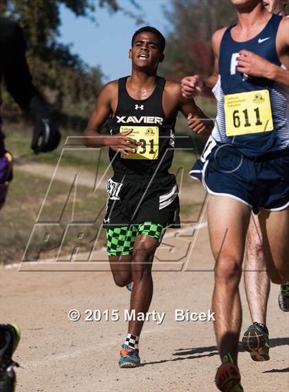 Thumbnail 3 in CIF State Cross Country Championships (D5 Boys Race) photogallery.