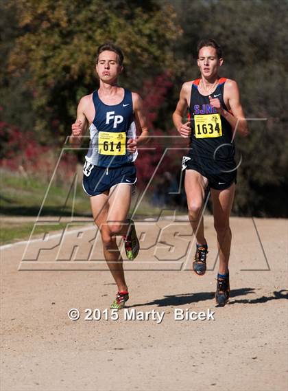 Thumbnail 1 in CIF State Cross Country Championships (D5 Boys Race) photogallery.