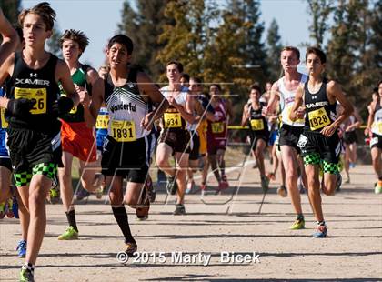 Thumbnail 2 in CIF State Cross Country Championships (D5 Boys Race) photogallery.