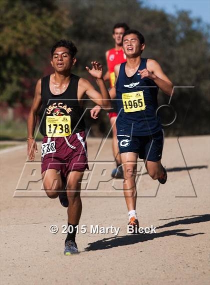 Thumbnail 1 in CIF State Cross Country Championships (D5 Boys Race) photogallery.