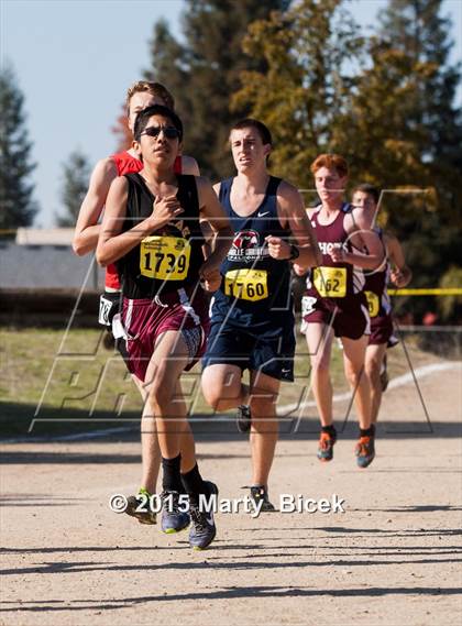 Thumbnail 1 in CIF State Cross Country Championships (D5 Boys Race) photogallery.
