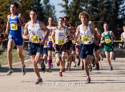Thumbnail 3 in CIF State Cross Country Championships (D5 Boys Race) photogallery.