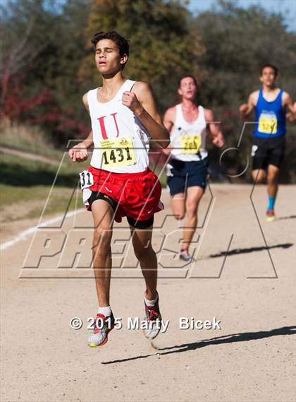 Thumbnail 3 in CIF State Cross Country Championships (D5 Boys Race) photogallery.