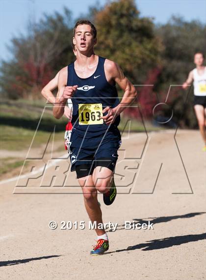 Thumbnail 2 in CIF State Cross Country Championships (D5 Boys Race) photogallery.