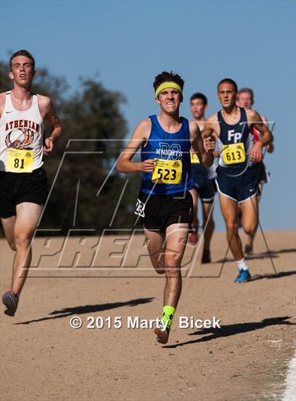 Thumbnail 2 in CIF State Cross Country Championships (D5 Boys Race) photogallery.