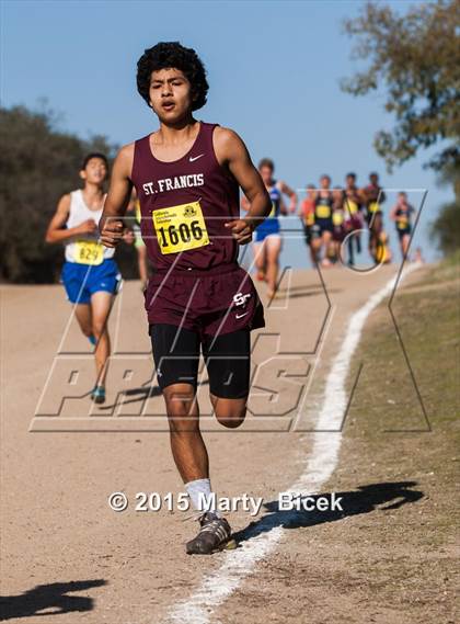 Thumbnail 1 in CIF State Cross Country Championships (D5 Boys Race) photogallery.