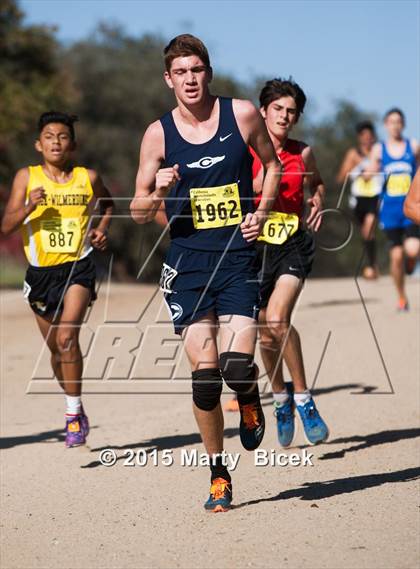 Thumbnail 1 in CIF State Cross Country Championships (D5 Boys Race) photogallery.