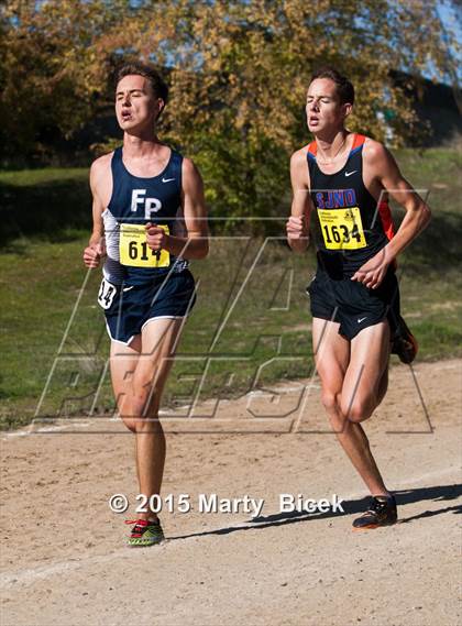 Thumbnail 1 in CIF State Cross Country Championships (D5 Boys Race) photogallery.