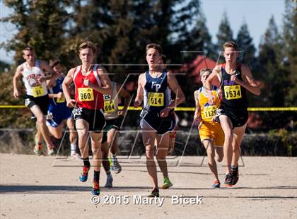 Thumbnail 2 in CIF State Cross Country Championships (D5 Boys Race) photogallery.