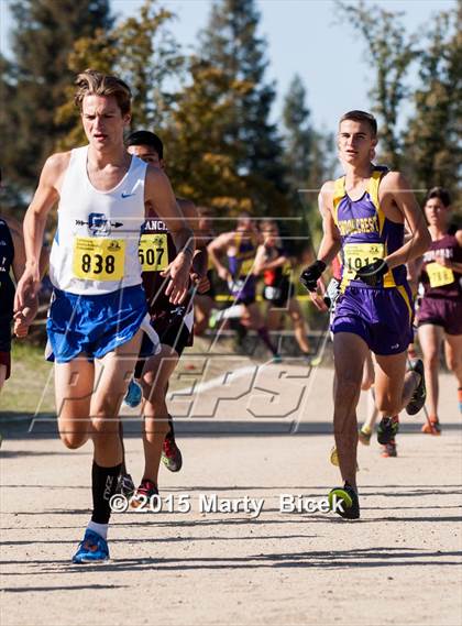 Thumbnail 2 in CIF State Cross Country Championships (D5 Boys Race) photogallery.