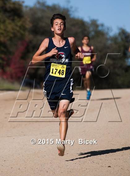 Thumbnail 2 in CIF State Cross Country Championships (D5 Boys Race) photogallery.