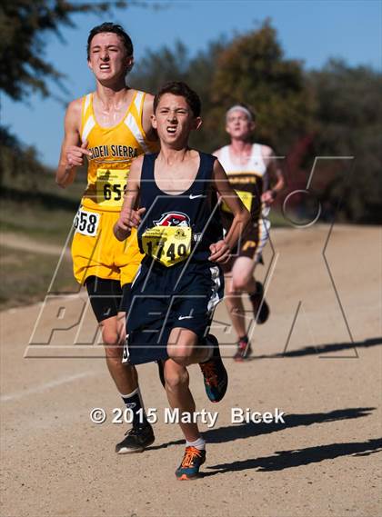Thumbnail 3 in CIF State Cross Country Championships (D5 Boys Race) photogallery.