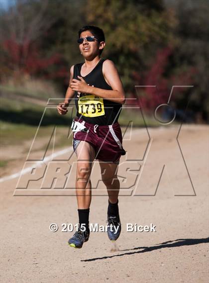 Thumbnail 2 in CIF State Cross Country Championships (D5 Boys Race) photogallery.