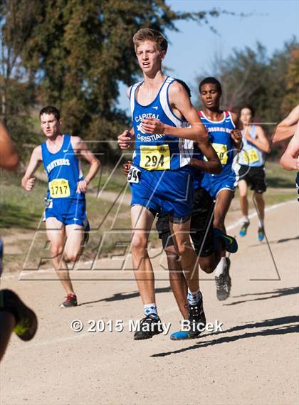 Thumbnail 3 in CIF State Cross Country Championships (D5 Boys Race) photogallery.