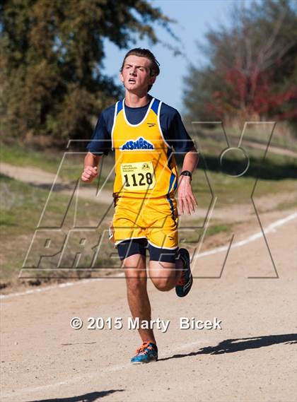 Thumbnail 1 in CIF State Cross Country Championships (D5 Boys Race) photogallery.