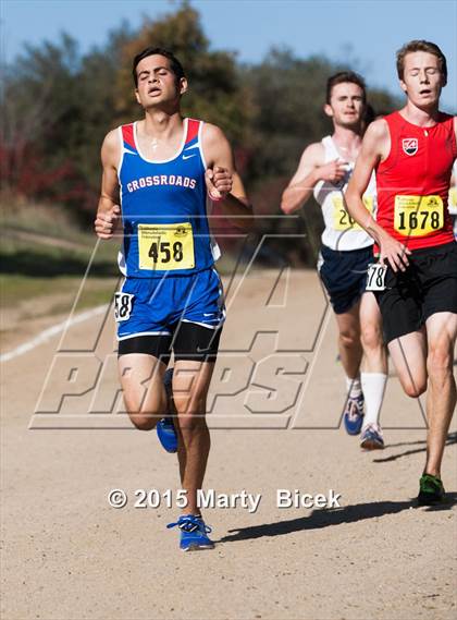 Thumbnail 1 in CIF State Cross Country Championships (D5 Boys Race) photogallery.