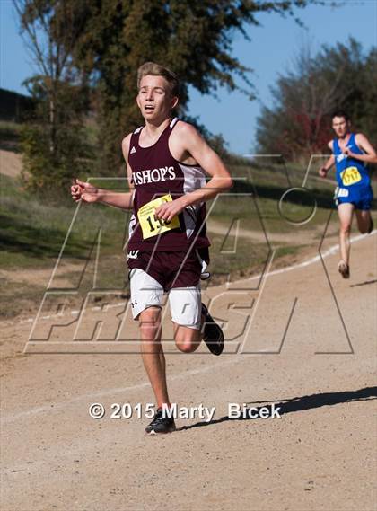 Thumbnail 3 in CIF State Cross Country Championships (D5 Boys Race) photogallery.