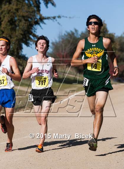 Thumbnail 3 in CIF State Cross Country Championships (D5 Boys Race) photogallery.