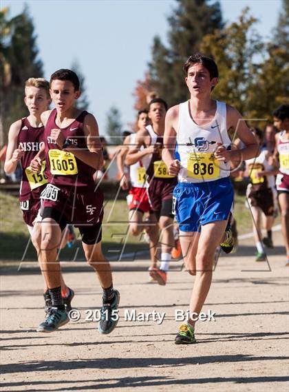 Thumbnail 1 in CIF State Cross Country Championships (D5 Boys Race) photogallery.