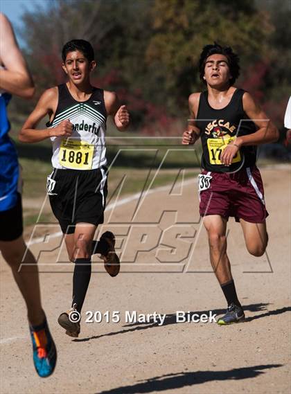 Thumbnail 1 in CIF State Cross Country Championships (D5 Boys Race) photogallery.