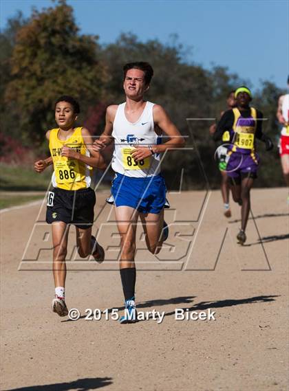Thumbnail 2 in CIF State Cross Country Championships (D5 Boys Race) photogallery.