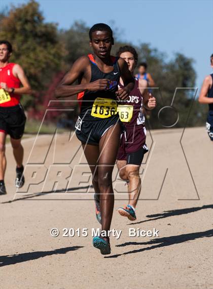 Thumbnail 3 in CIF State Cross Country Championships (D5 Boys Race) photogallery.