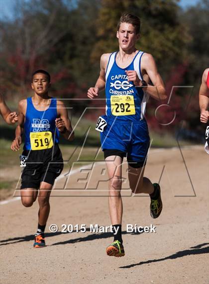 Thumbnail 2 in CIF State Cross Country Championships (D5 Boys Race) photogallery.