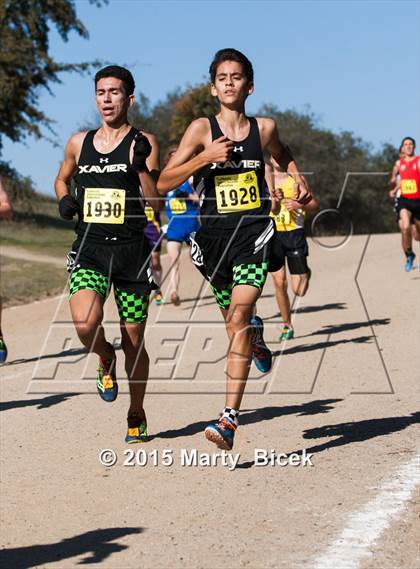 Thumbnail 1 in CIF State Cross Country Championships (D5 Boys Race) photogallery.
