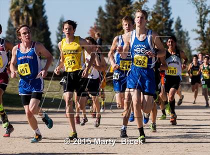 Thumbnail 3 in CIF State Cross Country Championships (D5 Boys Race) photogallery.