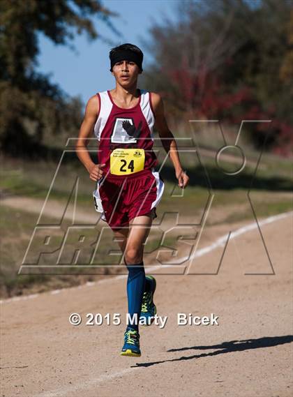 Thumbnail 1 in CIF State Cross Country Championships (D5 Boys Race) photogallery.