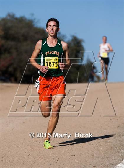 Thumbnail 1 in CIF State Cross Country Championships (D5 Boys Race) photogallery.