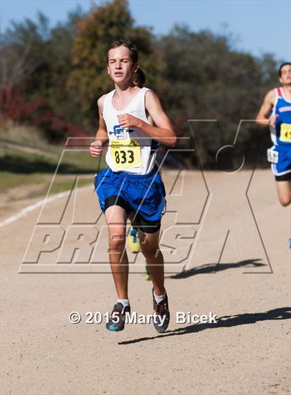 Thumbnail 2 in CIF State Cross Country Championships (D5 Boys Race) photogallery.